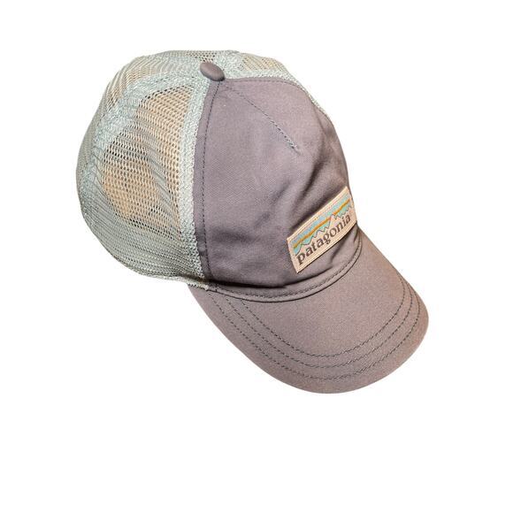 Patagonia Women Trucker Hat Pastel‎ Blue Light Navy Blue Baseball Hat Adjustable - Picture 4 of 9